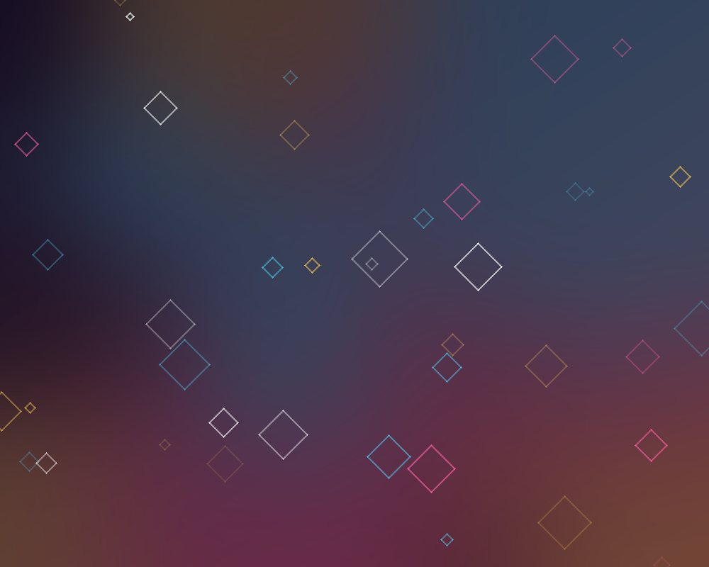 Abstract glowing shapes in the Lada Boutique colours